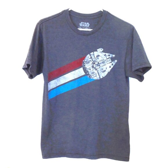 Millennium Falcon Herren T-Shirt star blaupause sterne falkon wars krieg clone e